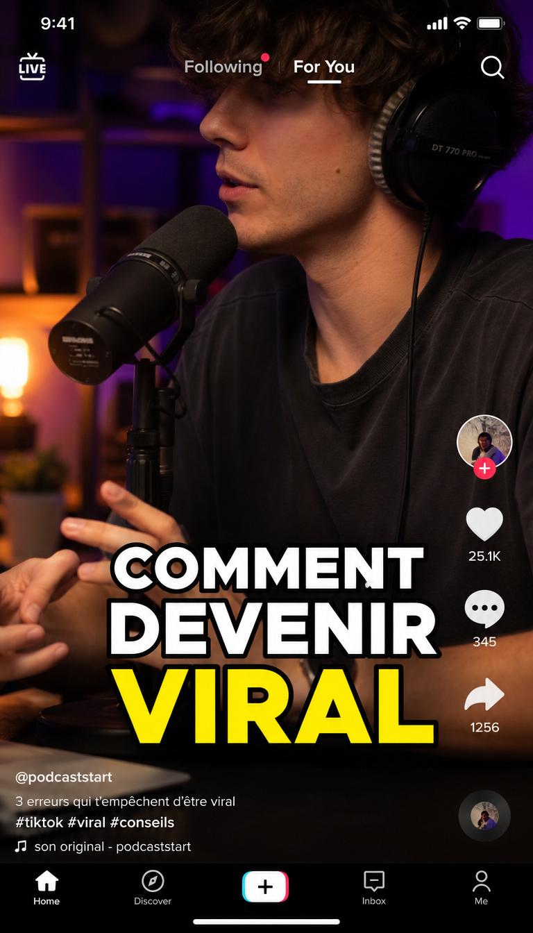 Aperçu d'un clip vertical prêt à être publié sur TikTok